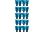 Baytronic 10X Fusibile Auto A Spina Piatta Standard Blu 15A