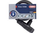 Lucchetto A Spirale Abus Primo 5510K/180 + Supporto Scmu - Lucchetto Per Bicicletta In Cavo Flessibile Spesso 10 Mm - Livello Di Sicurezza Abus 3 - 180 Cm - Nero