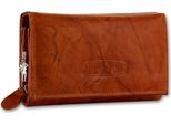 Portafoglio Money Maker In Pelle Da Cameriere Chianti Ruggine Protezione Rfid OPJ704O