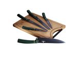 Berlinger Haus Set Di 5 Coltelli Da Cucina Con Tagliere Emerald 8923