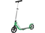 Hudora City Scooter Ruota Grande Pure 205 Argento/Verde, 8", Alluminio, 205Mm"