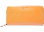 Esquire Pelle Portafoglio Peru Zip Around Wallet Curry Giallo Scuro