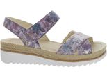 Gabor Sandali Donna In Pelle Con Velcro Floreale Viola 36