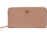 Pinko Portafoglio Ryder Zip Around Ginger Biscuit - Antique Gold Grigio Talpa