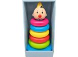 Bumba Anelli Impilabili Giocattolo Educativo In Plastica Rosa Per Bambini