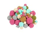 Colorazione - Pom Pom Di Tonalità E Colori Naturali, 300 Pezzi.