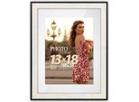 Portafoto Zep Mdf Roma Bianco 18X24 Cm Con Passe-Partout 13X18 Cm