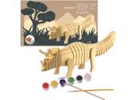 Set Di Artigianato In Legno Triceratops - Set Di Artigianato Sui Dinosauri Per Bambini