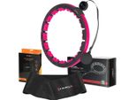 Set Magnetico Hula Hop Nero/Rosa Hhm16 Con Contatore Hms + Cintura Dimagrante Br163 Nero