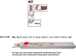 Lama Per Sega Alternativa Mps Lunghezza Totale 225/Lunghezza Dentata 205 Mm : 225 Mm Lunghezza Totale: 225 Mm