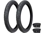 2X Pneumatici Veerubber VRM087 2.25-16 (2 1/4 X 16) 38J Tt + Camera D'aria
