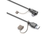 Interphone Cellularline Cavo Di Alimentazione E Dati Usb-A/Usb-C Ridersync Argento Argento Taglia Unica