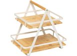5 Five Simply Smart - Regal "Ordera"" 2 Ebenen Mit Bambushenkel"