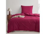 Mr&Hm Set Di Biancheria Da Letto In Microfibra 135X200 Cm 80X80 Cm Rosso