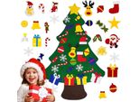 Albero Di Natale Con Ornamenti In Feltro Rimovibili Decorazione Natalizia Fai Da Te