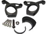 Busch & MüLler 470SHPB Staffa Manubrio Per Faro A Dinamo Adatta Anche Per Display Shimano, Nero (1 Pezzo)