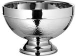 Wein- Und SektküHler Fink "Punchbowl Nassau, Mit Feiner Hammerschlagstruktur", Silber (Silberfarben), H:21,5Cm Ø:32Cm, Edelstahl, EisküBel, Aus Edelstahl, HöHe 21,5 Cm X Ø 32 Cm