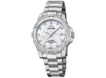 Jaguar J870/1 Couple Diver Orologio Da Donna In Acciaio Inox Con Data Argento