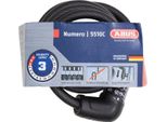 Abus Blocco A Cavo Numero 5510C/180 Scmu - Set Di Lucchetti Per Biciclette Con Staffa Scmu - Per Biciclette A Due Ruote E Per Bambini A Prezzi Accessibili - 10 Mm - Livello Di Sicurezza Abus 3 - Nero