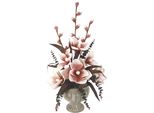 Kunstpflanze I.Ge.A. "Soft-Magnolie", Rosa, B:39Cm H:65Cm T:23Cm, Keramik, Kunststoff, Polyester, Kunstpflanzen, Kunstpflanze