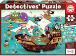 Educa Pirati Detective. Puzzle Per Bambini Da 50 Pezzi. Ricomponilo E Cerca Gli Oggetti Nascosti. +4 Anni. Rif. 18896, Multicolore Educa