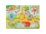 Goki Puzzle In Legno Cuccioli Africani