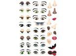 Graine Creative Gc Adesivi Facce 124 Pezzi
