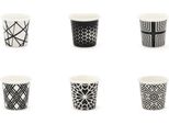 Excelsa Set Da 6 Espressotassen Emily Porzellan 9 Cl Bunt