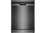 Siemens Iq300, Lavastoviglie A Libera Installazione, 60 Cm, Acciaio Nero Spazzolato Con Antimpronta, SN23EC03ME