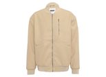 Bomberjacke Urban Classics "Urban Classics Herren Bomber Blouson", Herren, Gr. M, Wetsand, 100% Polyester, Unifarben, Oversize, Rundhals, Jacken Bomberjacke