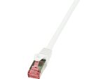 Logilink Professional CQ2141S Cavo Patch Logilink, Cat. 6, S/Ftp, 50,0 M, Bianco
