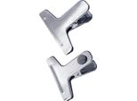 Fermagli Magnetici Easy Work, Acciaio Inox, 75 Mm, Argento (Confezione Da 4)