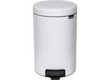 Brabantia Newicon - Cestino - Coperchio Incernierato - 12 L - Pedale - Bianco