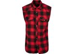 Brandit - Camicia Checked Flanell Rot / Schwarz - 7XL