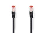 Cavo Di Rete CAT6 | RJ45 Maschio | RJ45 Maschio | S/Ftp | 2,00 M | Rotondo | Lszh | Nero | Etichetta