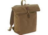 Zaino Quadra Heritage In Tela Cerata Con Accenti In Pelle RW7077 (Taglia Unica) (Sand)