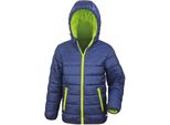 Result Core - Giacca Trapuntata Per Bambini PC5471 (158-164) (Blu Navy/Lime)