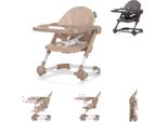 Sedia Per Bambini Chipolino, Booster Muffin Pieghevole, Cintura, Regolabile In Altezza, Vassoio Beige
