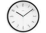 Hama 00185882 Hama Wanduhr Capri Weiß Schwarz Kunststoff, Ø 25,0 Cm