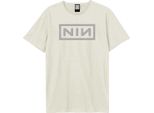 Amplified - Maglietta "White Logo"" Uomo/Donna Unisex GD4211 (Xs) (Bianco Sporco)"