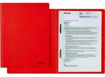 Leitz 3003-00-25 3003 Raccoglitore A Fogli Mobili Fresh - A4, 250 Fogli, Pinzatura, Cartone (Rc), Rosso