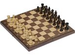 Goki 56920 Set Di Scacchi Magnetici In Scatola Di Legno Pieghevole, Naturale (1 Pezzo)