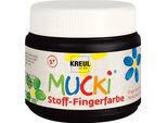 Kreul 28106 Kreul Pittura A Dita Per Tessuti "Mucki"", Nero, 150 Ml"