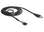 Delock 83784 Usb 2.0 Maschio -> Ttl 6Pin Pin Header Femmina 1,8M (5V) Nero