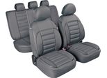 Set Universale Di Coprisedili Sportivi Deluxe Grigio 5 Copripoggiatesta