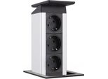 Presa Da Incasso In Acciaio Inox Evoline Portpush, Presa Da Cucina A 3 Vie