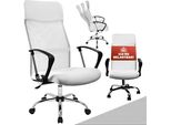 Casaria Sedia Da Ufficio Poltrona Girevole Max.110Kg Ergonomica Oscillante Seduta Studio Regolabile