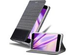 Custodia Cadorabo Per Huawei P10 Custodia Protettiva In Grigio Custodia Per Cellulare Custodia A Libro Cover
