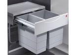 Pattumiera Da Cucina Hailo, Installazione Da Armadio Da 50 Cm, Pattumiera A 2 Scomparti