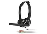 Hamlet Hheadmjk Cuffia Stereo Con Microfono Per Ufficio, Jack 3.5Mm, Nero